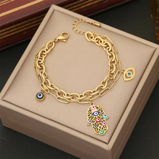 Evil Eye Charm Bracelet