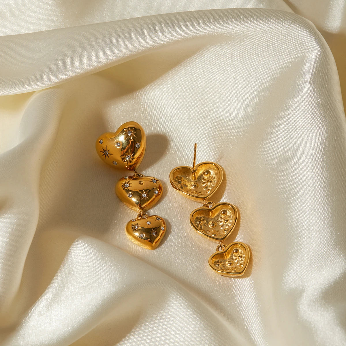 Sparkling Heart Earrings